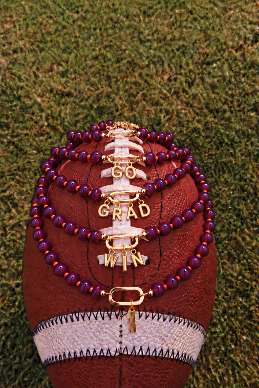 Purple & Orange Customizable Necklace