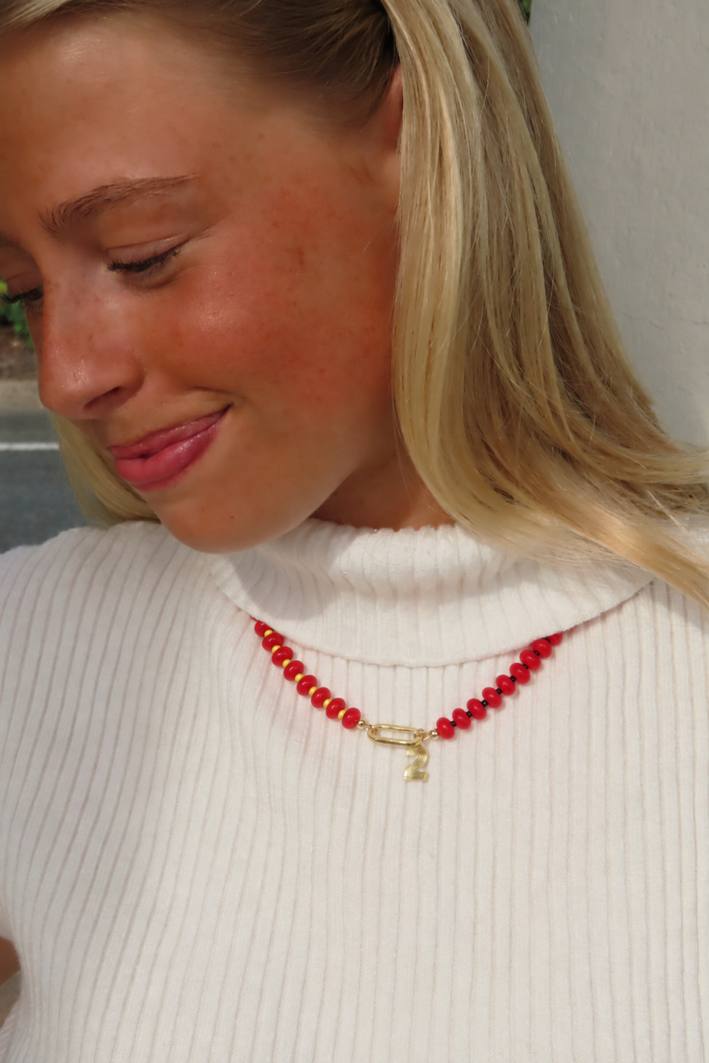 Red, Black & Yellow Customizable Necklace
