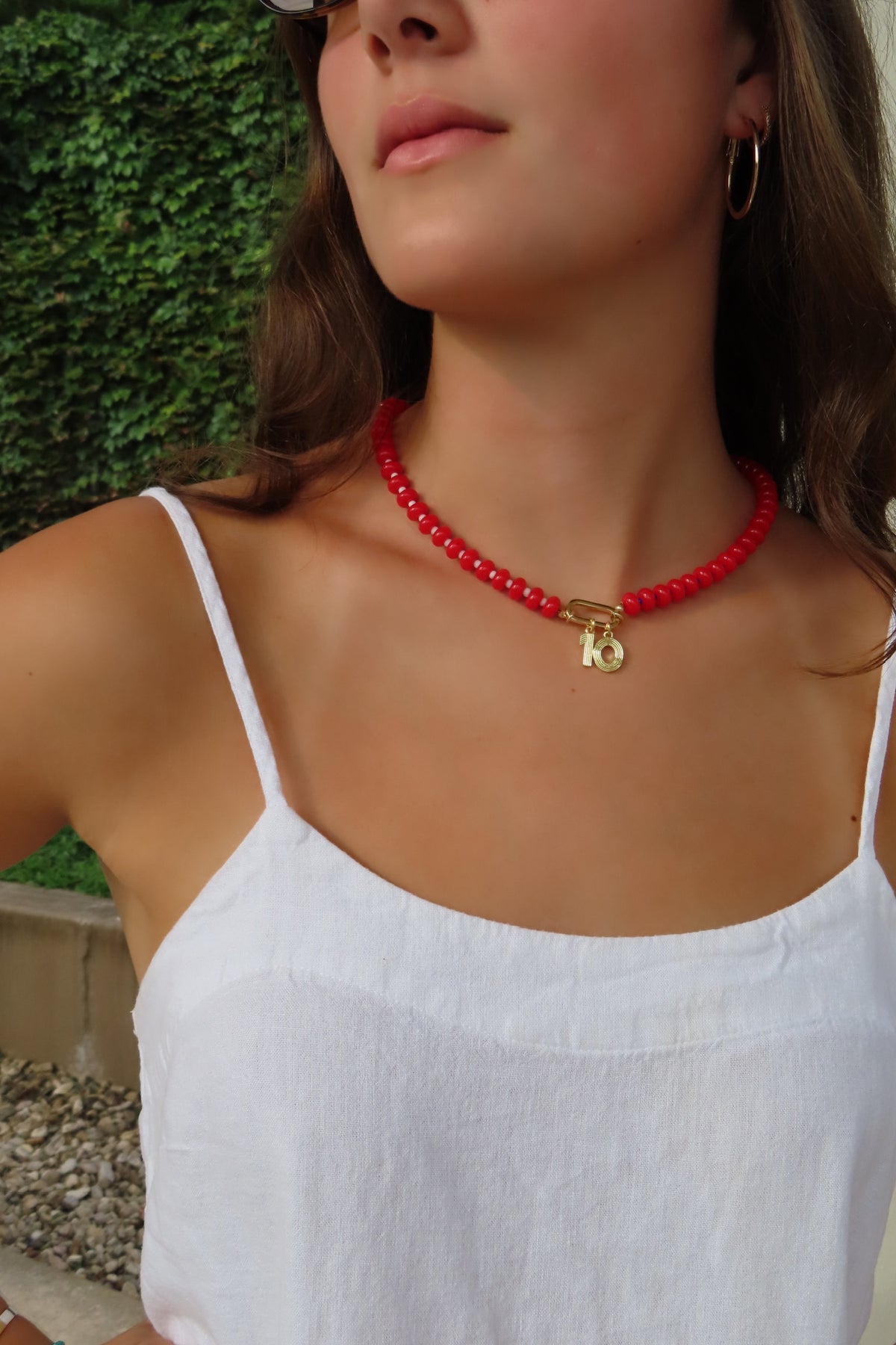 Red, White & Navy Customizable Necklace