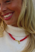 Red, White & Black Customizable Necklace