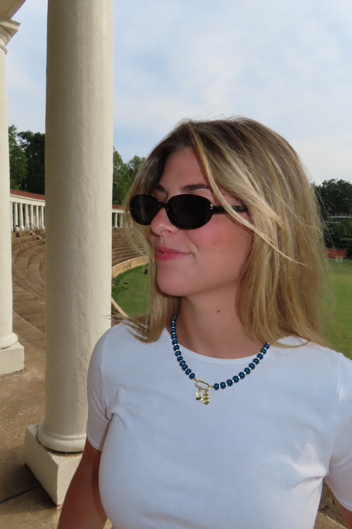 Blue & White Customizable Necklace